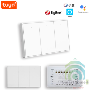 Công Tắc Cơ Cao Cấp Không Dây Nguội Zigbee Hình Chữ Nhật Tuya